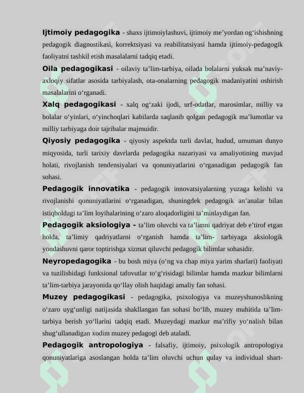 Pedagogika fanining paydo bo‘lishi va rivojlanishi. Pedagogika shaxs tarbiyasi va rivojlanishi to‘g‘risidagi fan. 7