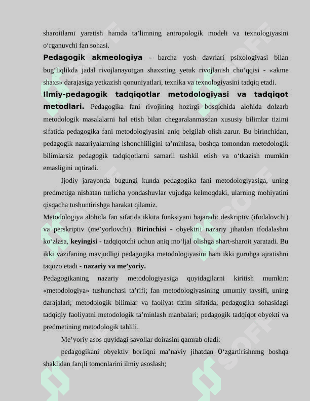 Pedagogika fanining paydo bo‘lishi va rivojlanishi. Pedagogika shaxs tarbiyasi va rivojlanishi to‘g‘risidagi fan. 8