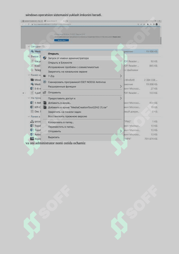 Kompyuterlarga windows operatsion tizimini o’rnatish. 7