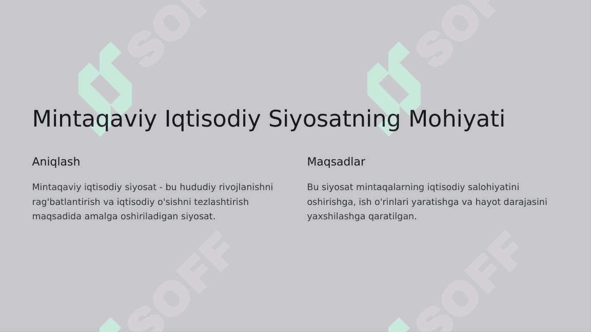 Mintaqaviy iqtisodiy siyosat 3