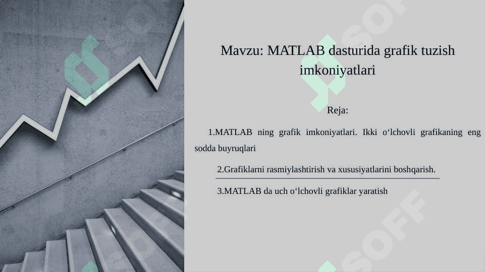 MATLAB dasturida grafik tuzish imkoniyatlari 2