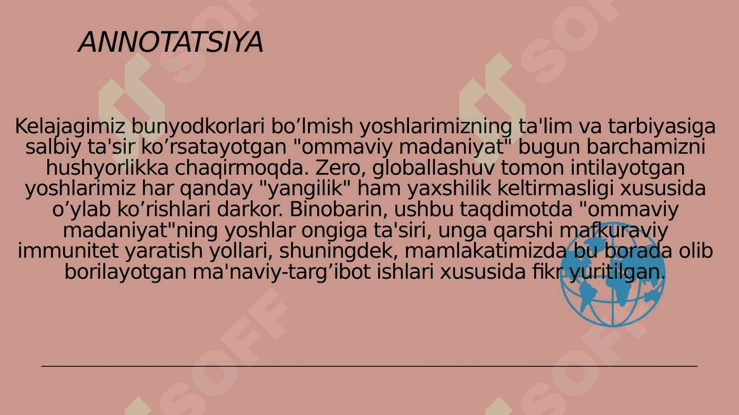 OMMAVIY MADANIYAT VA DID MADANIYATI 2