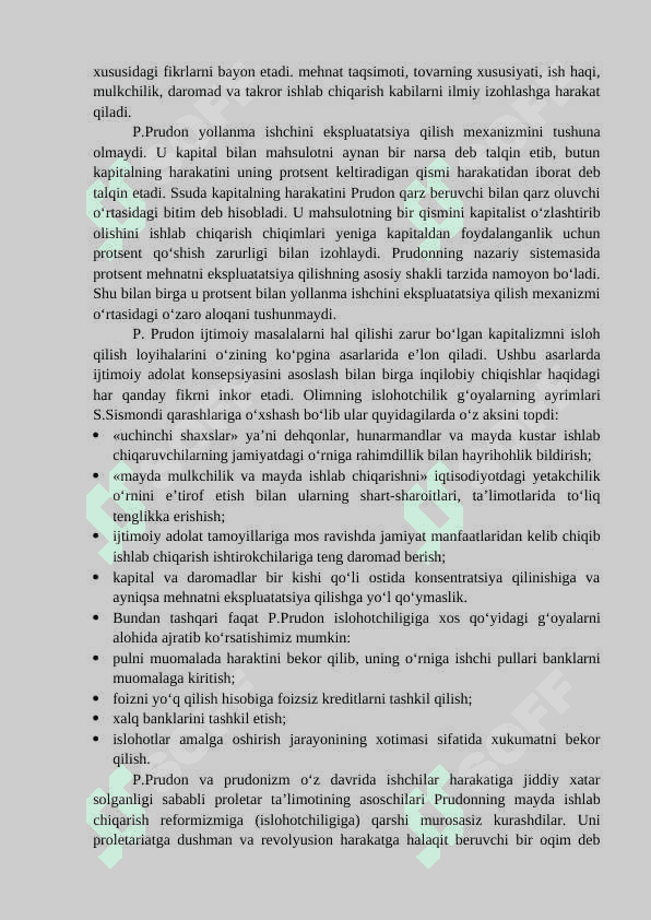 Klassik iqtisodiy maktabga muxolif bo‘lgan g‘oyalar 4