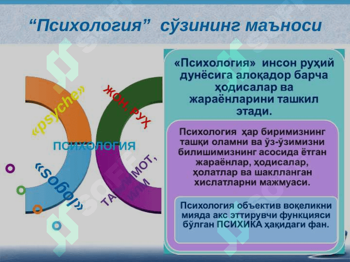 “КАСБИЙ ПСИХОЛОГИЯ” ФАНИНИНГ ПРЕДМЕТИ, МАҚСАДИ ВА ВАЗИФАЛАРИ 4