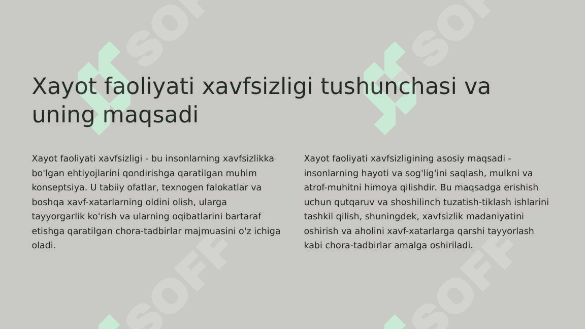 Qutqaruv va shoshilinch tuzatish-tiklash ishlarini tashkil qilish 2