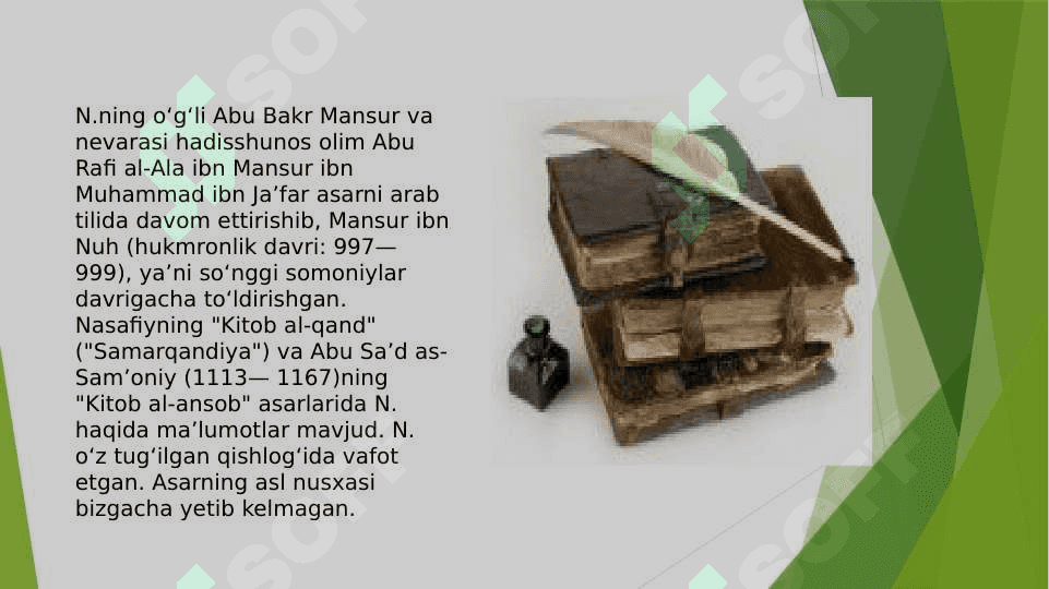 Narshaxiyning ,,Buxoro tarixi’’ asari haqida 4