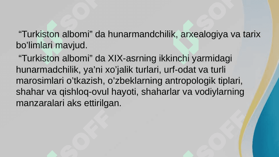 CHOR ROSSIYA MUSTAMLAKACHILIGI  DAVRI MANBALARI 4