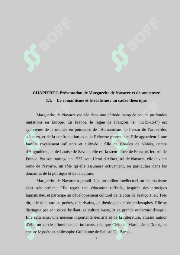 Marguerite de Navarre à la recherche d'un passage entre le romantisme et le réalisme. "L'Heptaméron" 7