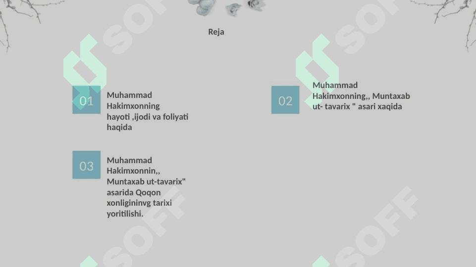 Muhammad Xakimxonning "Muntaxab at-tavorix" asarida Qo’qon xonlig tarixni yoritilishi 2