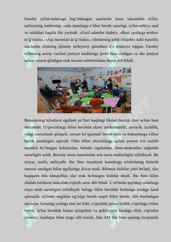 Maktabgacha talim tashkilotlarida aqliy tarbiyani tashkil etilishi mashg'ulot ishlanma 3