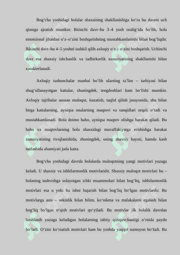 Maktabgacha yoshdagi bolalarni har tomonlama rivojlantirishda va ularni maktabga tayyorlashda matematik bilimlarning o’rnii 2