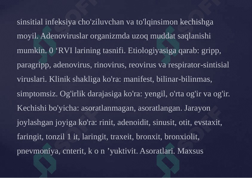 BOLALARDA SURUNKALI INFEKSIYA O'CHOQLARI 3