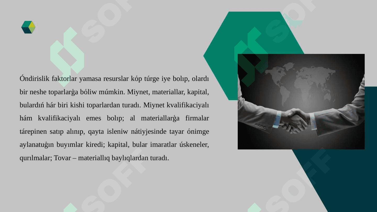 Óndiris faktorları bazarı 2