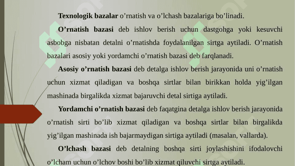 ISHLOV BERILADIGAN DETAL SIRTLARI 5