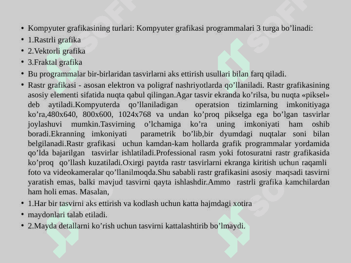 Grafik modellashtirish. Loyihalash jarayonida amaliy dasturlarni grafik imkoniyatlaridan foydalanish 4