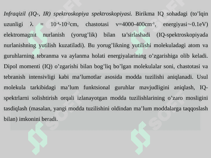 INFRAQIZIL (IQ) -spektroskopiya 7
