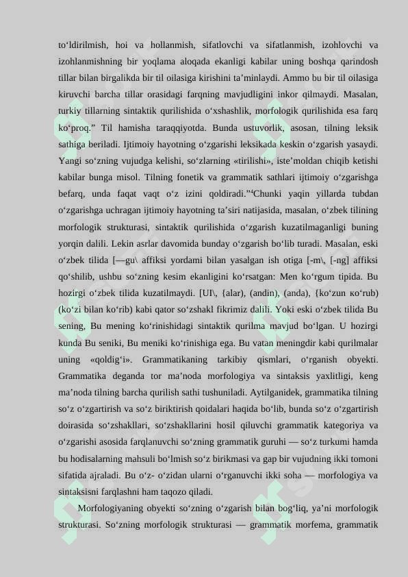BOSHLANG‘ICH SINFLARDA GRAMMATIK TAHLILNI O‘TKAZISH  METODIKASI 7