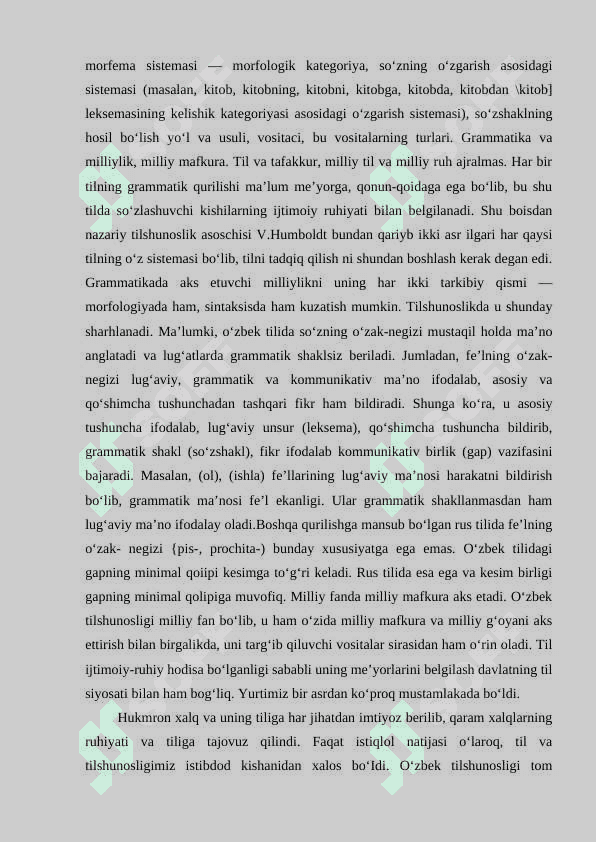 BOSHLANG’ICH SINFLARDA GRAMMATIKA, IMLO VA NUTQ O’STIRISH DARSLARIDA KO’RGAZMALI QUROLLARDAN FOYDALANISH 8