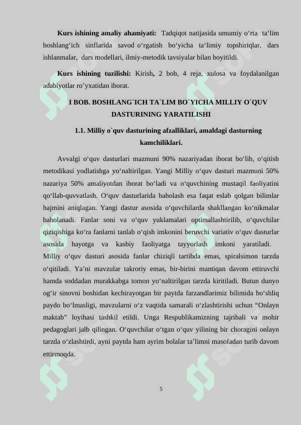 BOSHLANGICH TALIM ONA TILI OQITISHNING MILLIY OQUV DASTURI TALABLARI UNING MAQSAD VA VAZIFALARI 4