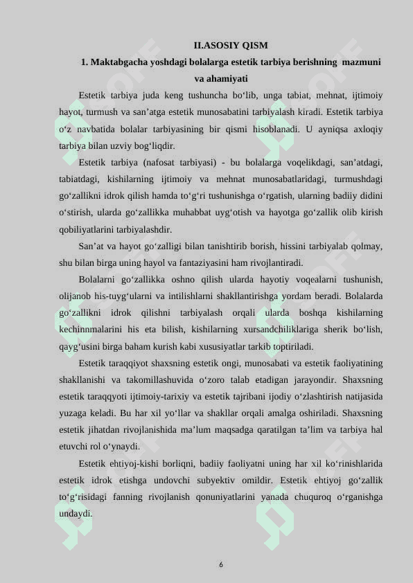 Maktabgacha ta’lim tashkilotida estetik tarbiya. 6