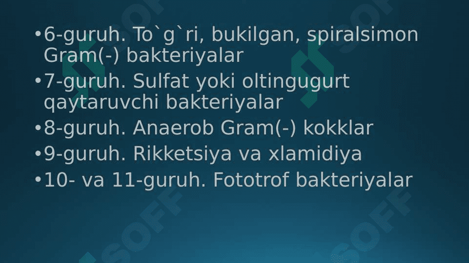 Bakteriyalarning “Berji “ aniqlagichi. Prionlar, ularning tibbiyotdagi o’rni 7