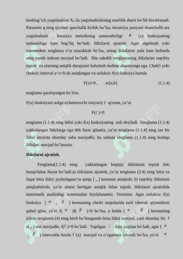 Chiziqsiz tenglamalar sistemasini yechish ning Nyuton usuli 7