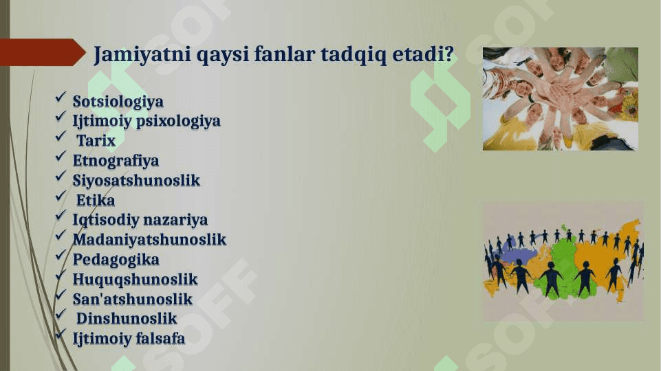 JAMIYAT VA INSON FALSAFASI. 7