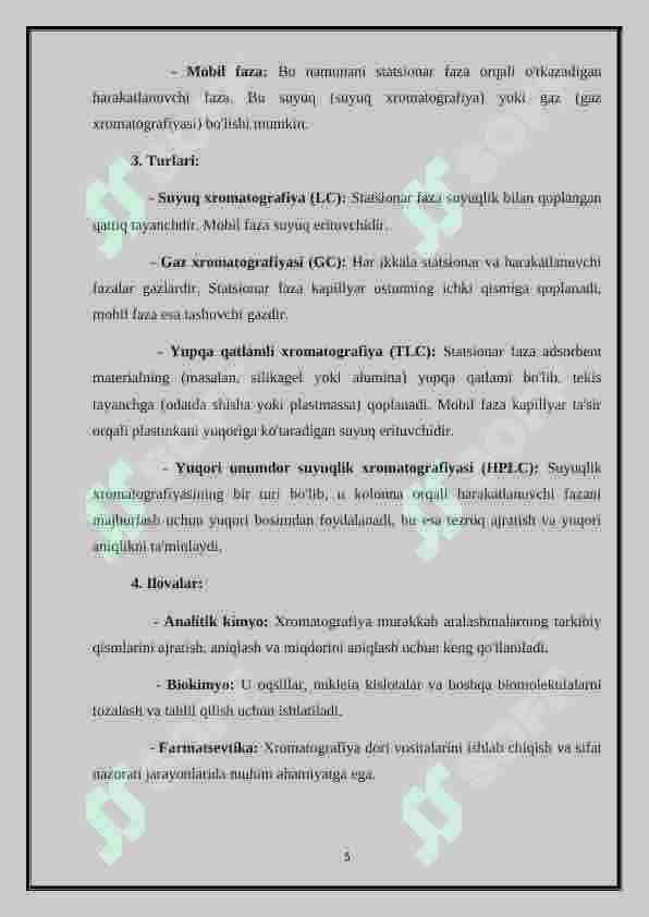 Xromatografiyaning tibbiy izlanishlardagi imkoniyatlari 4