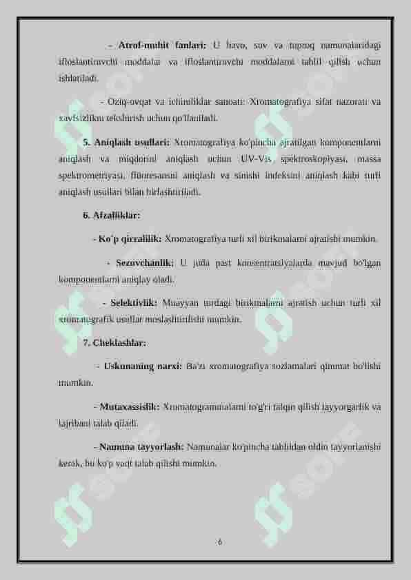 Xromatografiyaning tibbiy izlanishlardagi imkoniyatlari 5