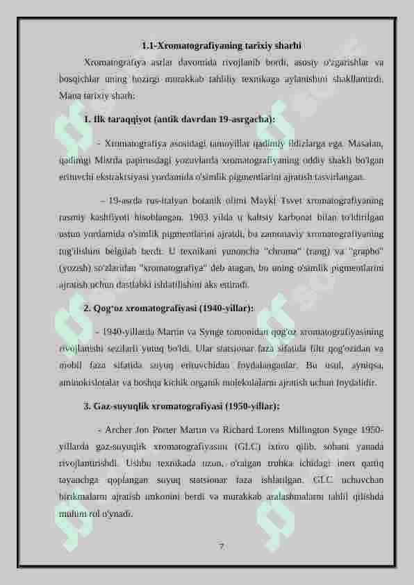 Xromatografiyaning tibbiy izlanishlardagi imkoniyatlari 6