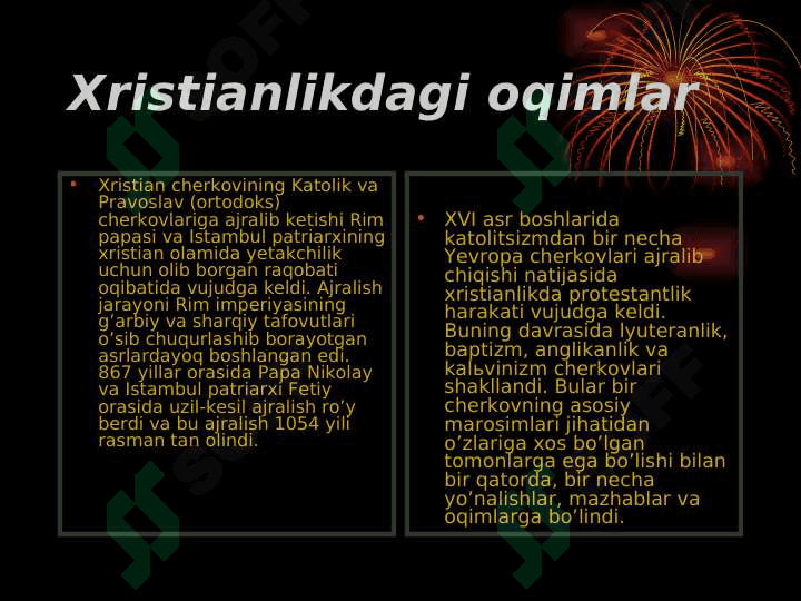 xristianlikdagi oqimlar 7