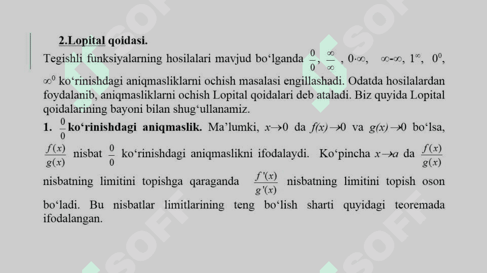 Differensial hisobning asosiy teoremalari 5