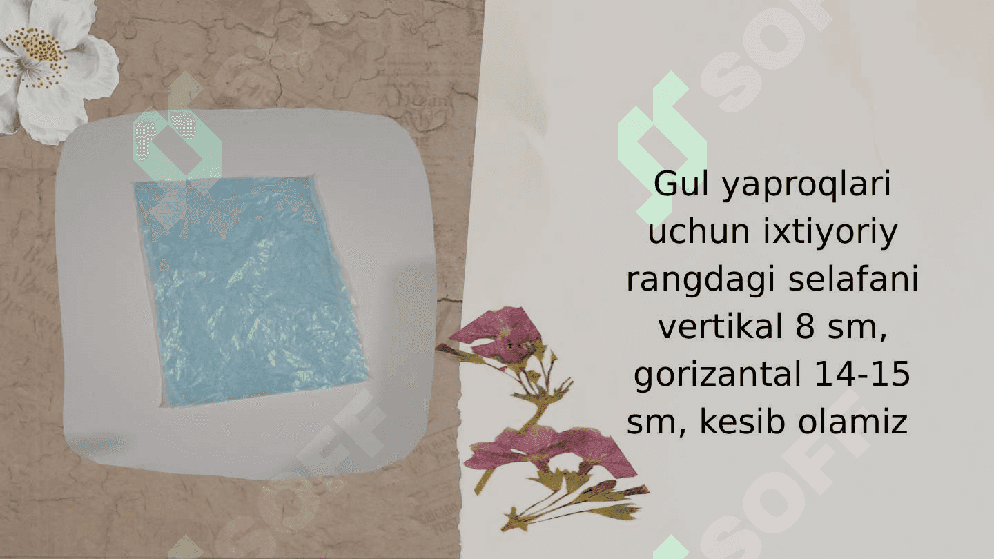 Turli materiallardan hajimli gullar yasash 2