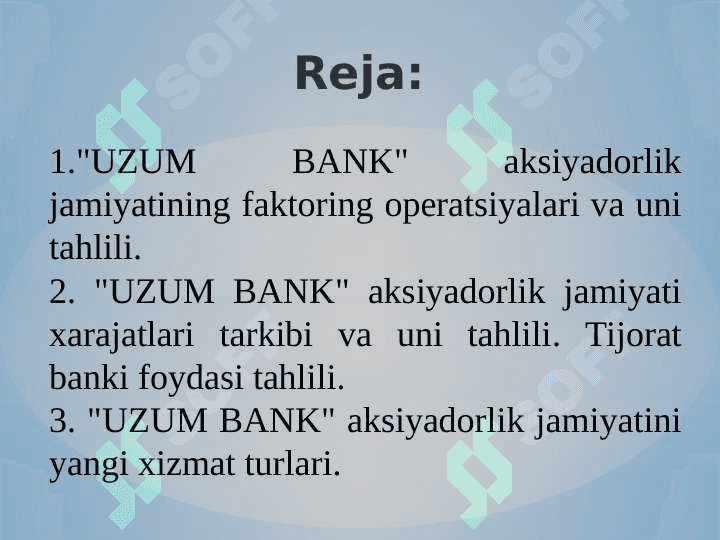 "UZUM BANK" aksiyadorlik jamiyati 2