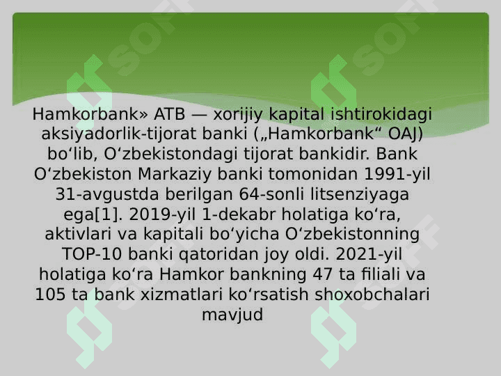 CHEKI Hamkorbank aksiyadorlik tijorat banki 3
