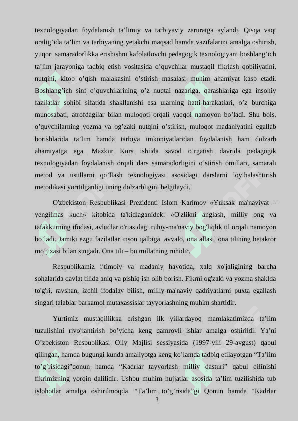 SAVOD OʻRGATISH DAVRIDA YOZUV DARSLARINI TASHKIL ETISH 3