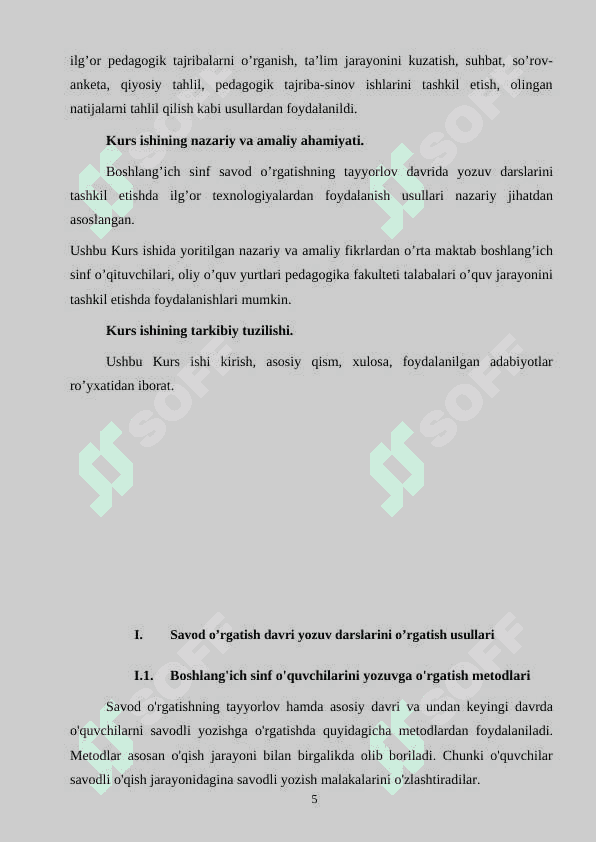 SAVOD OʻRGATISH DAVRIDA YOZUV DARSLARINI TASHKIL ETISH 5