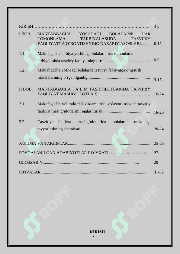 MAKTABGACHA YOSHDAGI BOLALARNI HAR TOMONLAMA TARBIYALASHDA TASVIRIY FAOLIYATGA O‘RGATISHNING AHAMIYATI 2