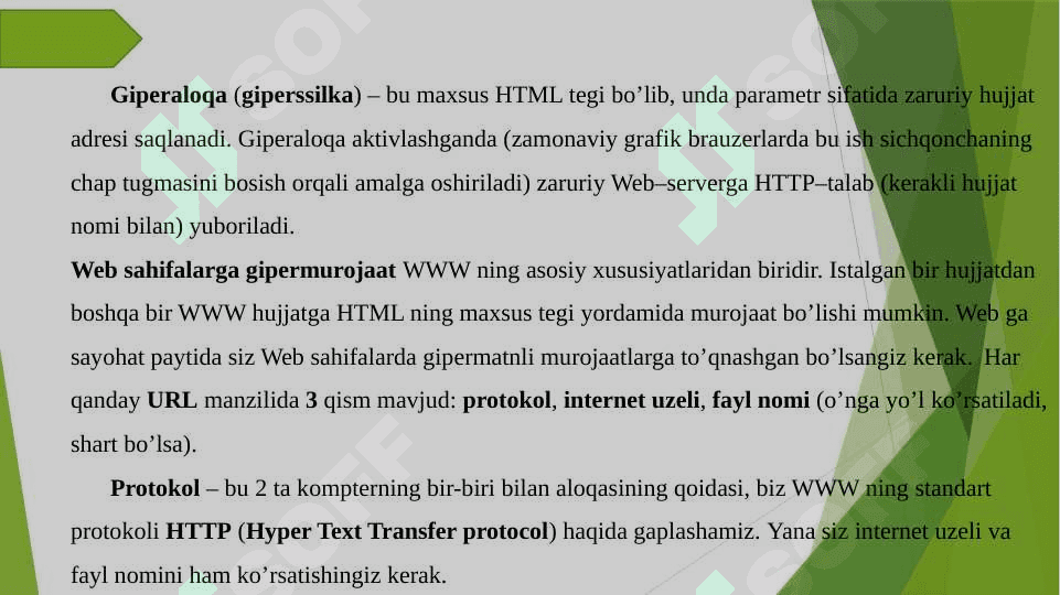 Gipermatnli xujjatlarni, giperbog’lanish (ssilka) va grafiklarni yaratish 4