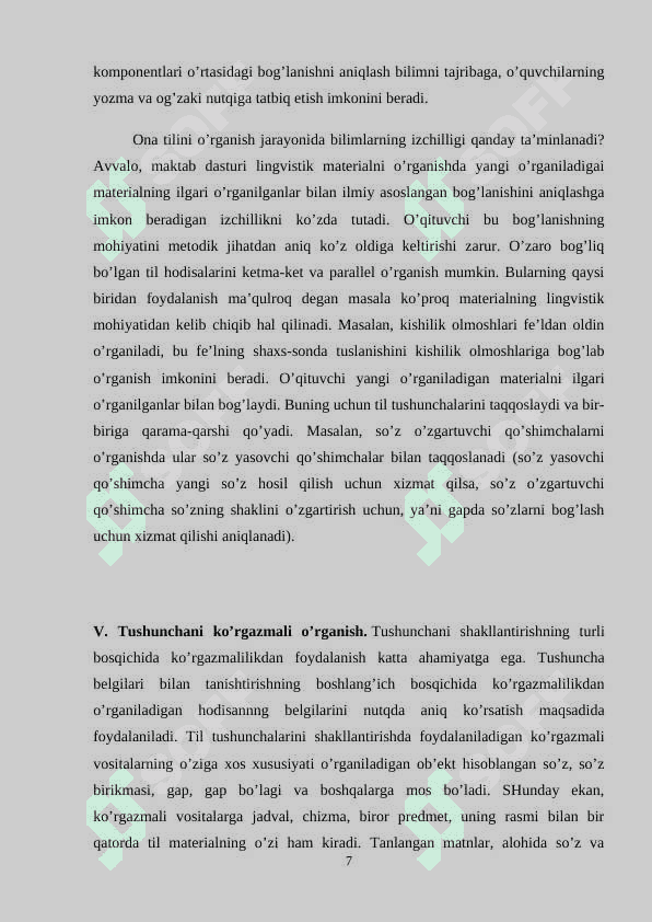 Boshlang‘ich sinf o‘quvchilarini morfologik tahlilga o‘rgatish 7