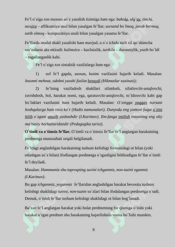Òzbek tilshunoslikda zamon kategoryasining formal tadqiqi 6