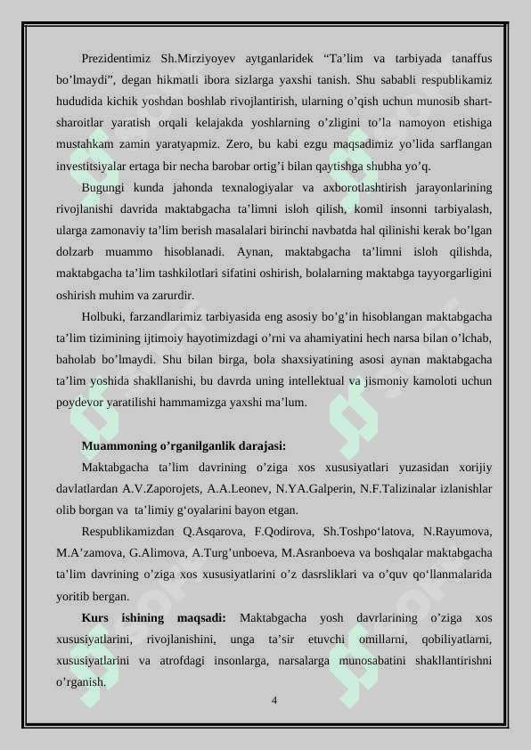 MAKTABGACHA TA'LIM DAVRINING O'ZIGA XOS XUSUSIYATLARI 4