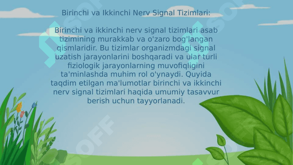 Psixofiziologiya birinchi va ikkinchi nerv tizimi. 3