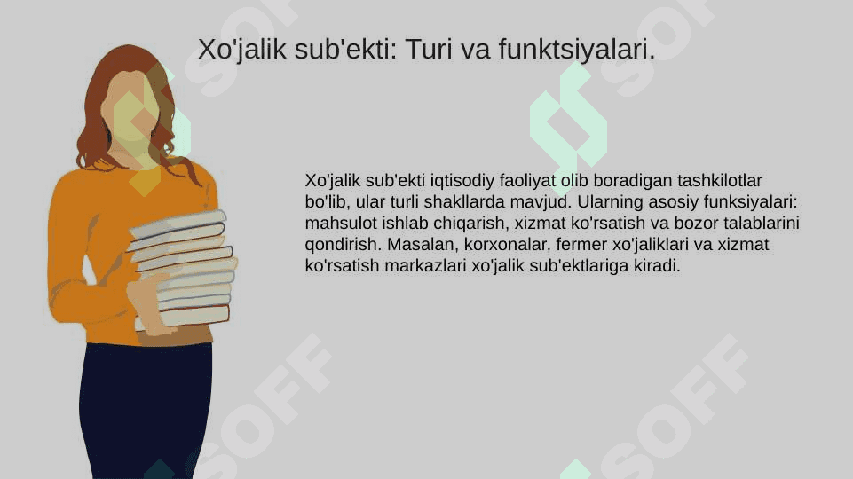 Tashkilot, xo'jalik sub'ekti tushunchalari. Biznesni tashkil etishning maqsadi va vazifalari. 4