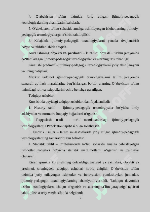 Ijtimoiy-pedagogik texnologiya tushunchasi va uning mohiyati 5
