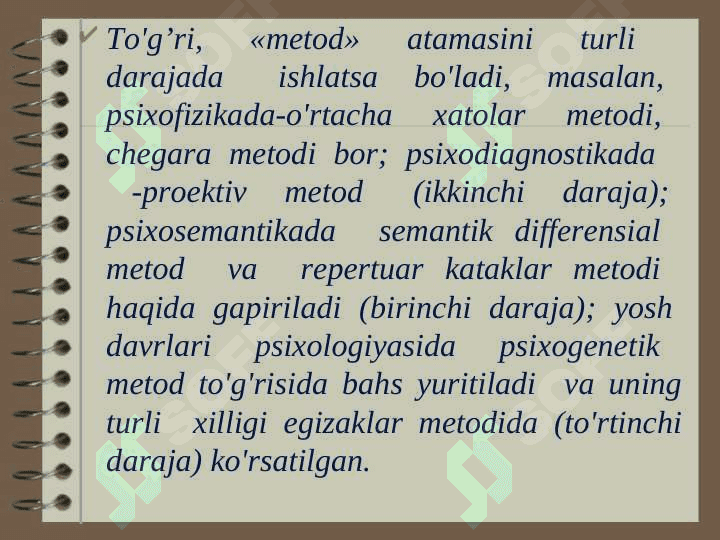 Psixologik eksperimentning asoslari 6