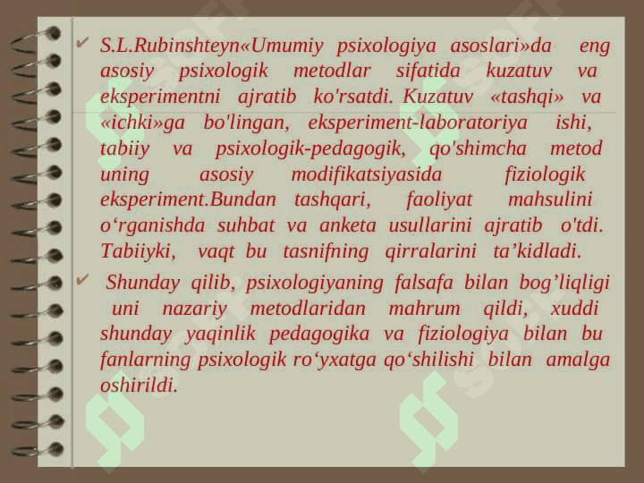 Psixologik eksperimentning asoslari 8