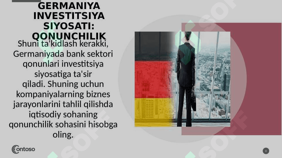Germaniya va O’zbkistonning  investitsion siyosati 8