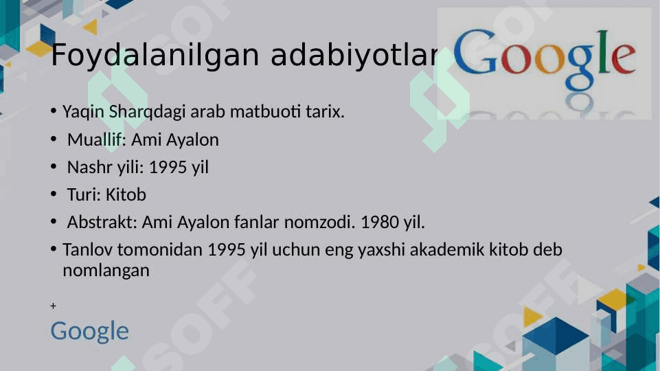 Arab davlatlari matbuotining vujudga kelishi 2