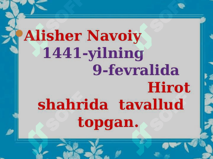Alisher Navoiy. Mahbub ul-qulub (1441-1501) 3